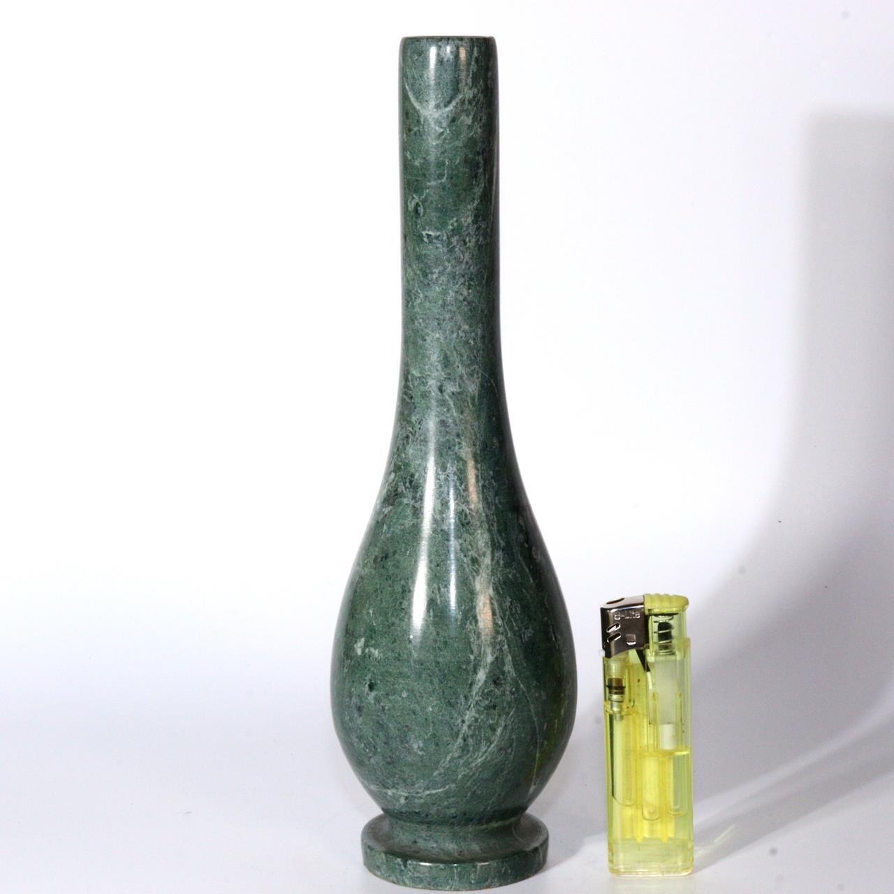 Japanese stone vase with a bronze - like appearance BV561