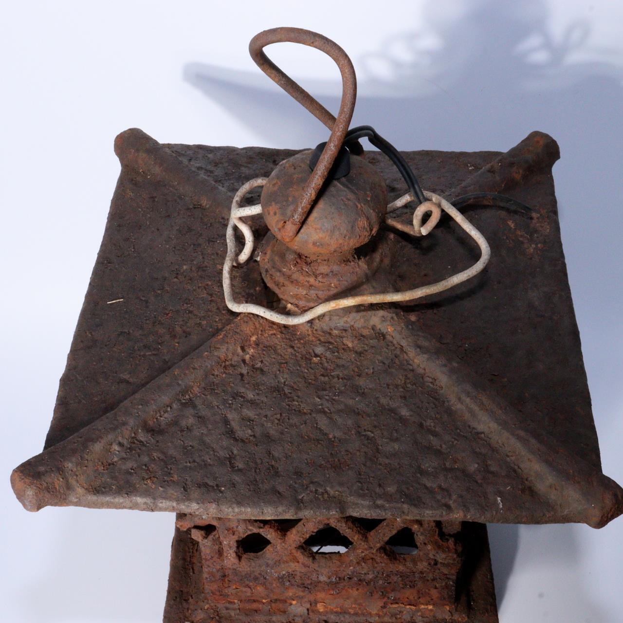 Japanese Iron Hanging lantern temple Buddhism BOS855