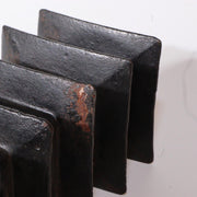 Japanese Iron Five storied pagoda ornament Temple Buddhism BOS848