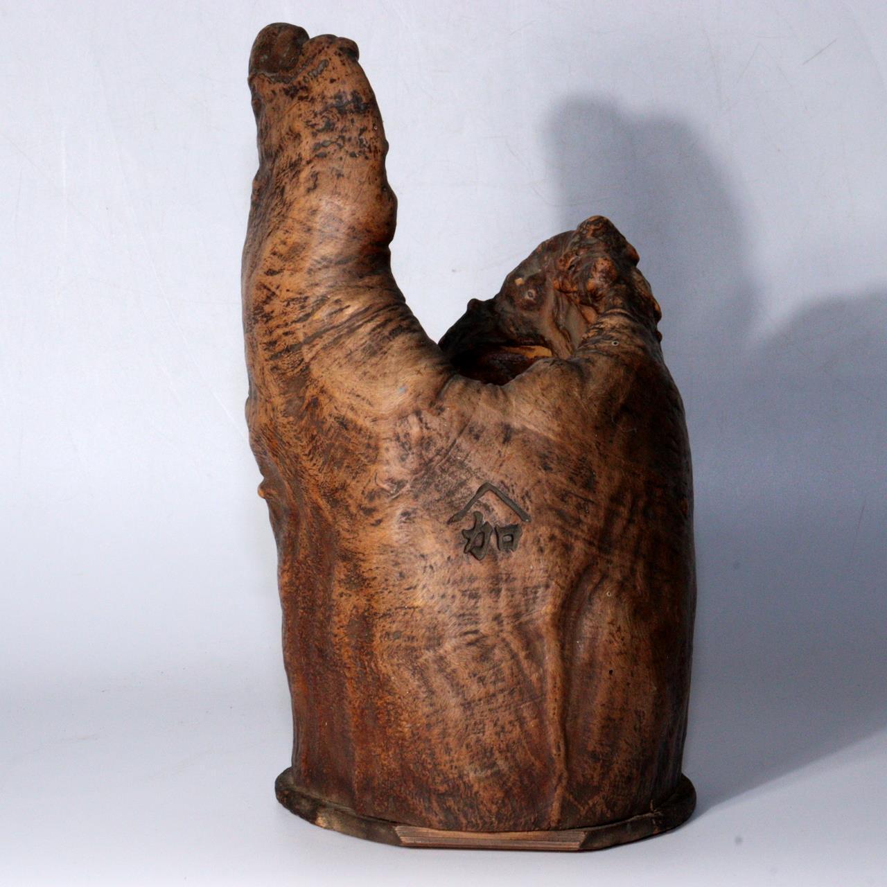 Japanese wooden Natural wood Tree roots vase Tobacco tray bon Ornament WO330