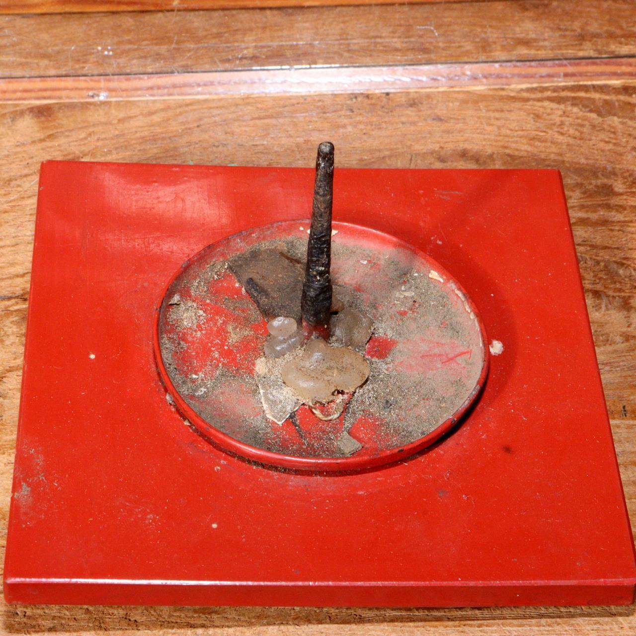 Japanese Antique Red Lacquered wooden hanging lantern Andon Lamp VG260