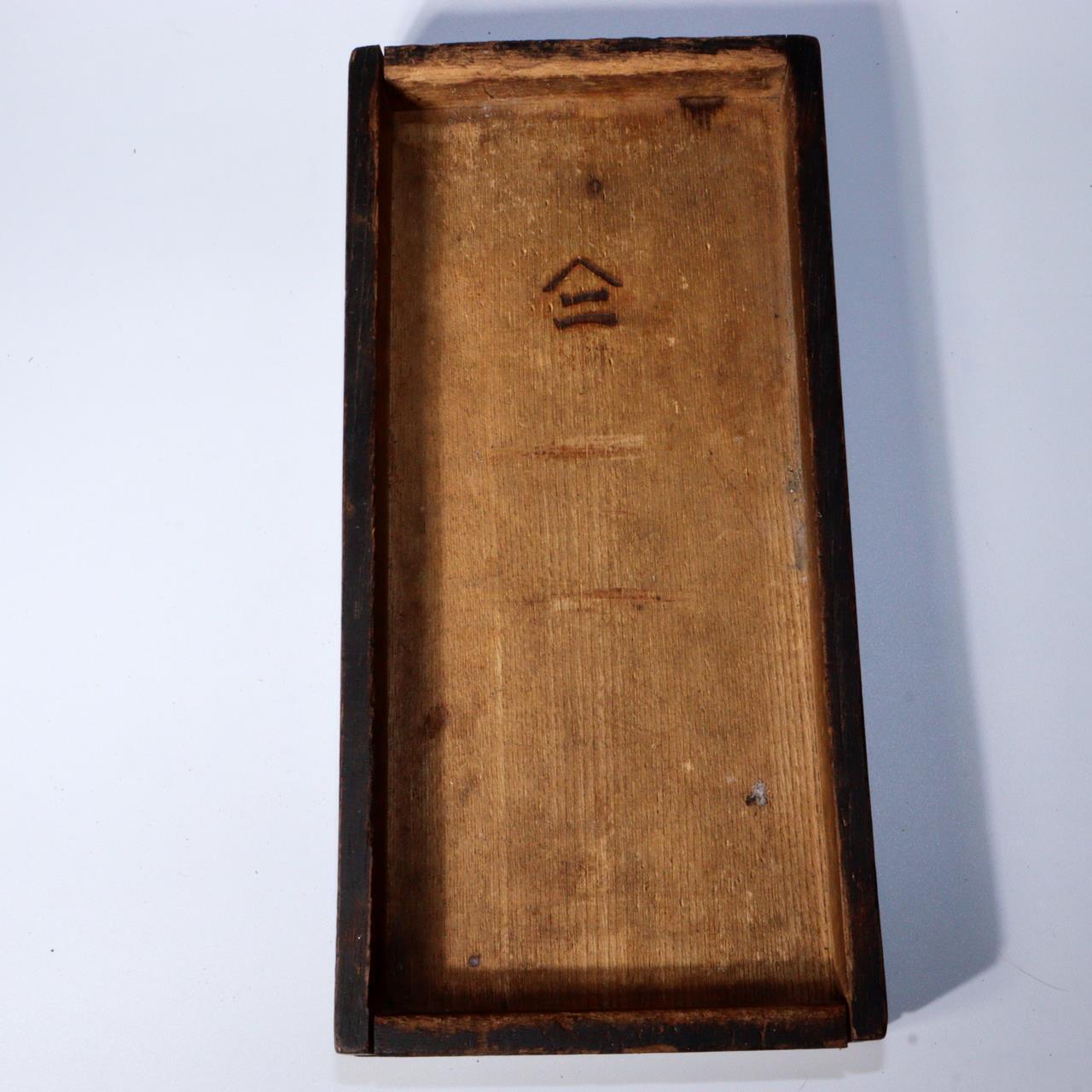 Japanese Antique wooden Bonito flakes box katsuobushi Shaving Tool Drawer WBX247