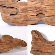 Antique Wooden Temple Bracket (Kibana) - Traditio Shinto Temple decoration WO357