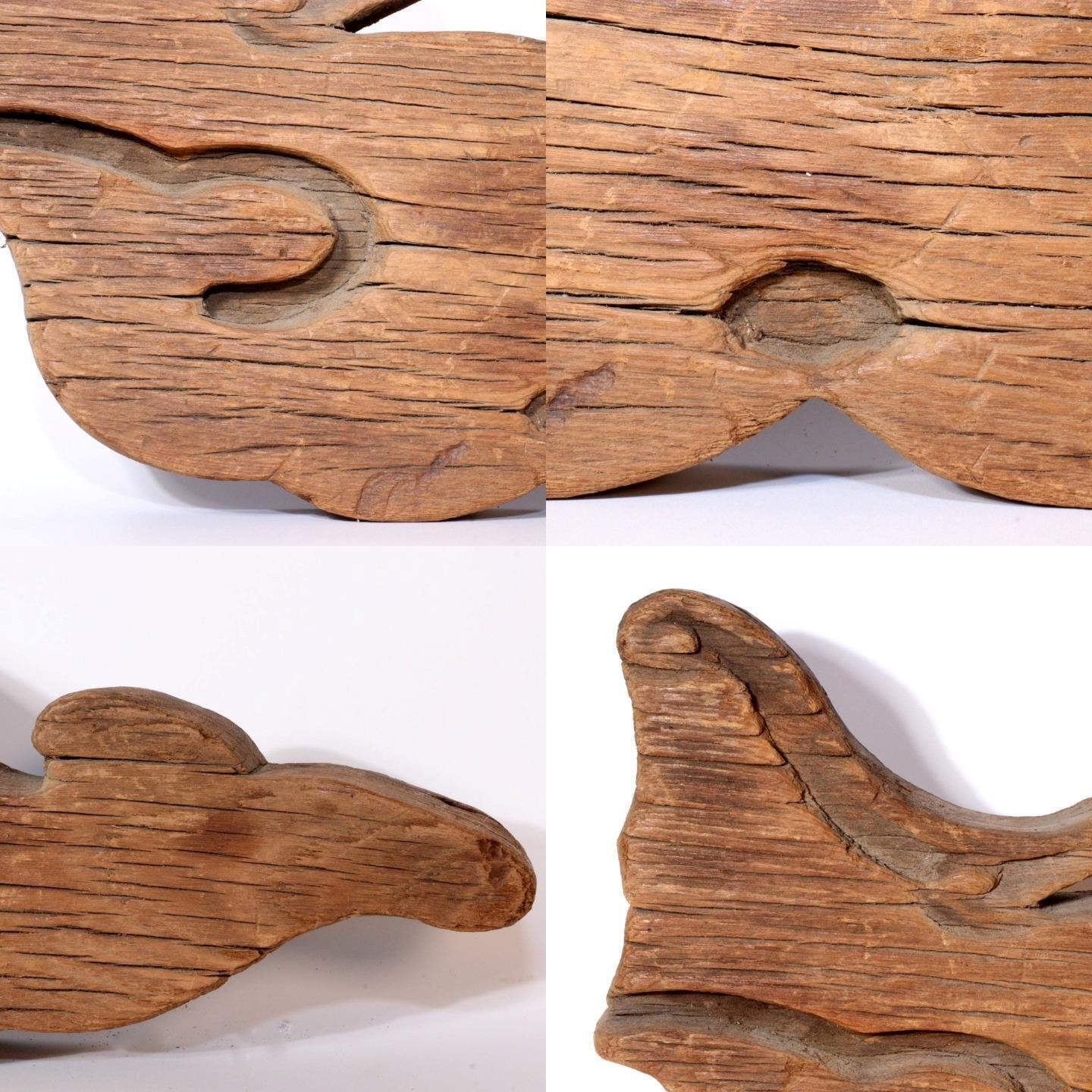 Antique Wooden Temple Bracket (Kibana) - Traditio Shinto Temple decoration WO357