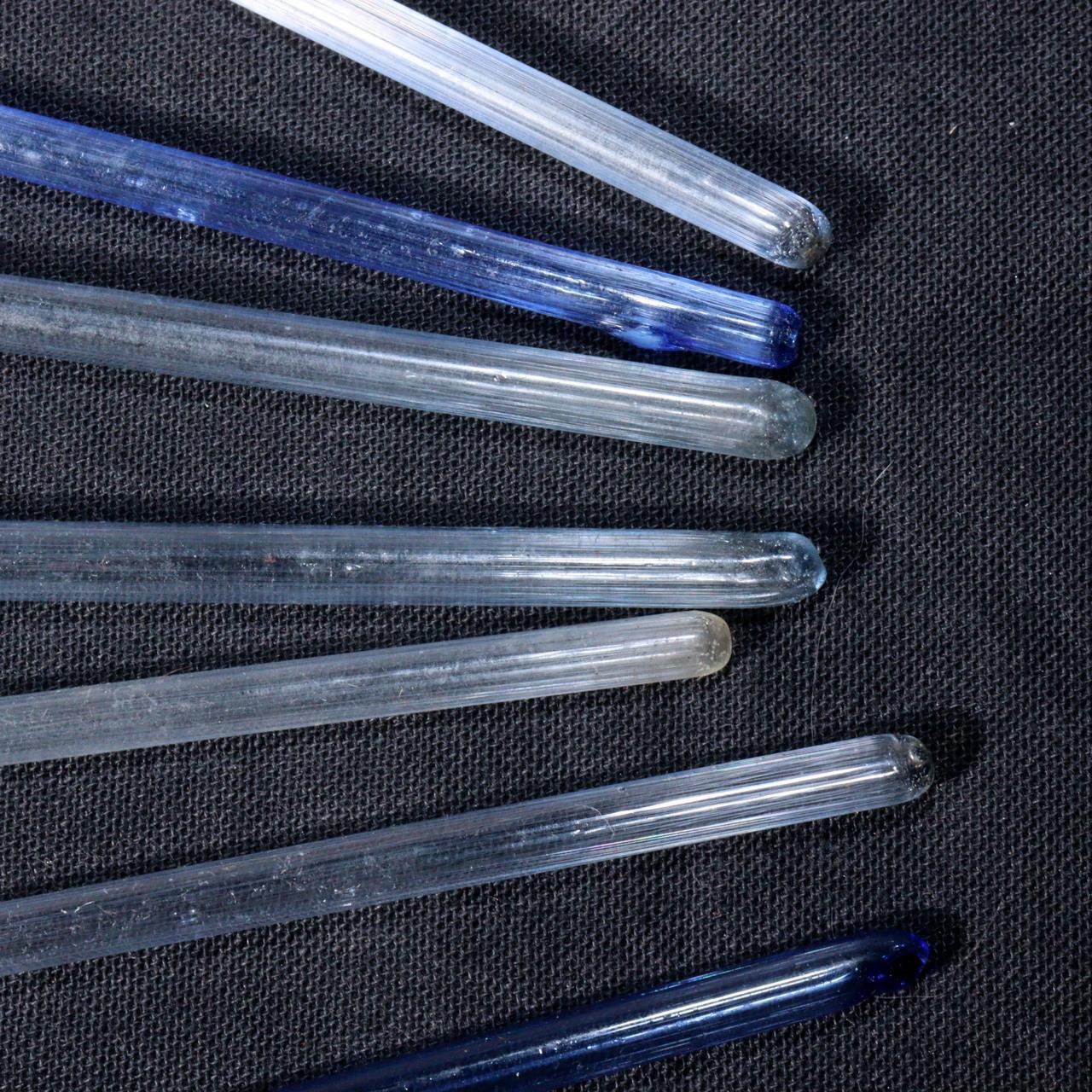 Japanese Edo-Meiji Period Glass Collection: Spoons, Comb, Koma by Ginza Hiranoya