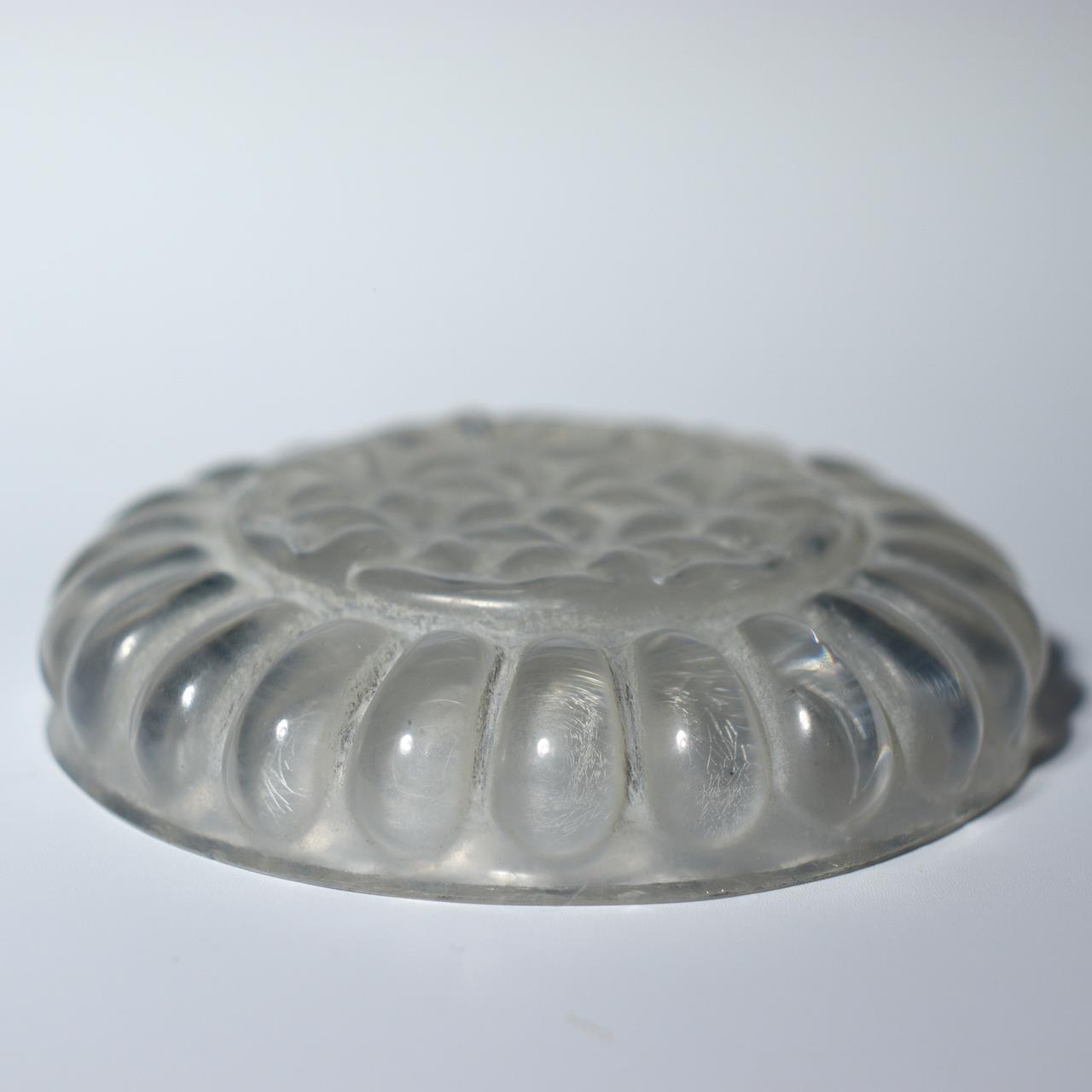 Rare Edo Period Giyaman Glass Sake Dish – Japanese Antique Uranium Glass GO15