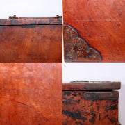 Japanese Antique wooden Suzuribako inkstone box Funa Tansu Meiji WBX263