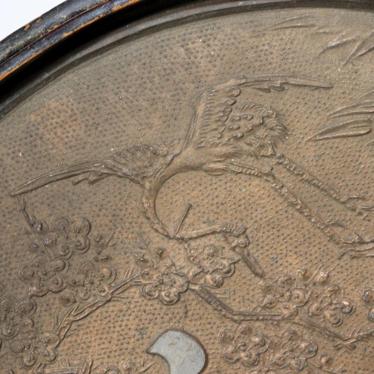 Japanese Antique shinto Shinkyo Bronze mirror Temple Buddhist Shrine BOS865 -5