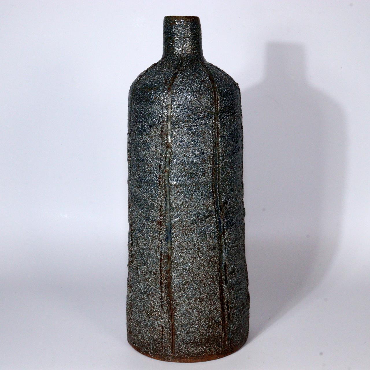 Japanese Banko yaki ceramic ware vase flower Kuroda Kouraku w / box PV250