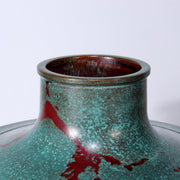 Japanese Bronze Flower Vase Takaoka doki signed w / box BV565
