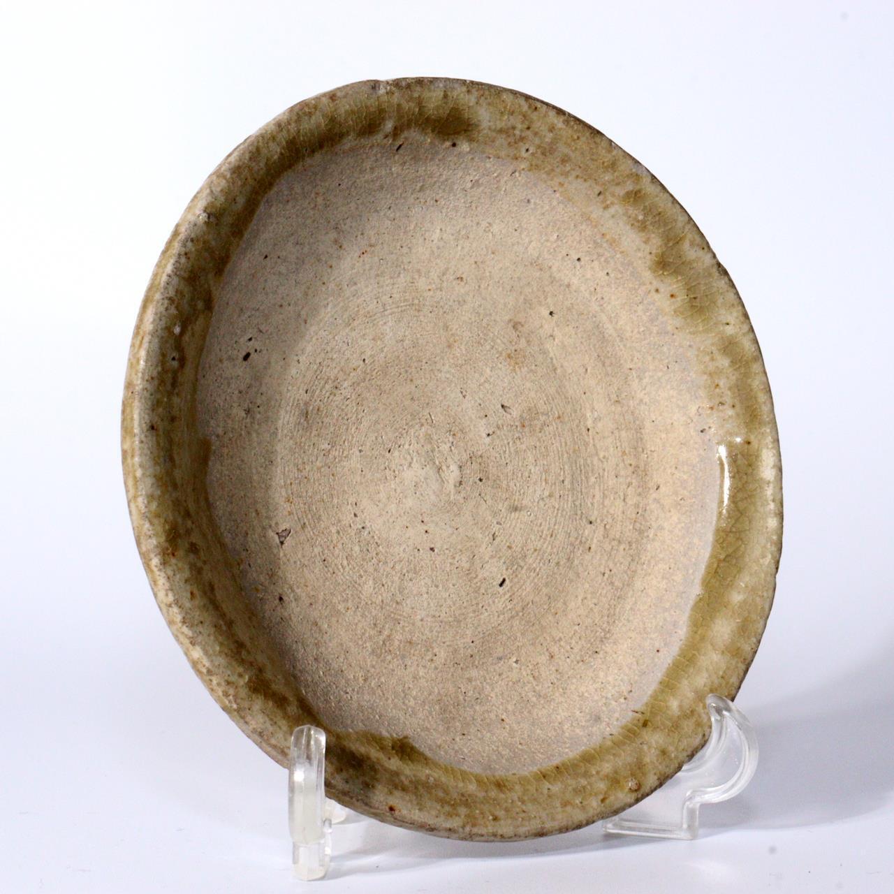 Japanese Antique Seto ware Small Plate sakazuki Yamahai Kamakura Period PCP218