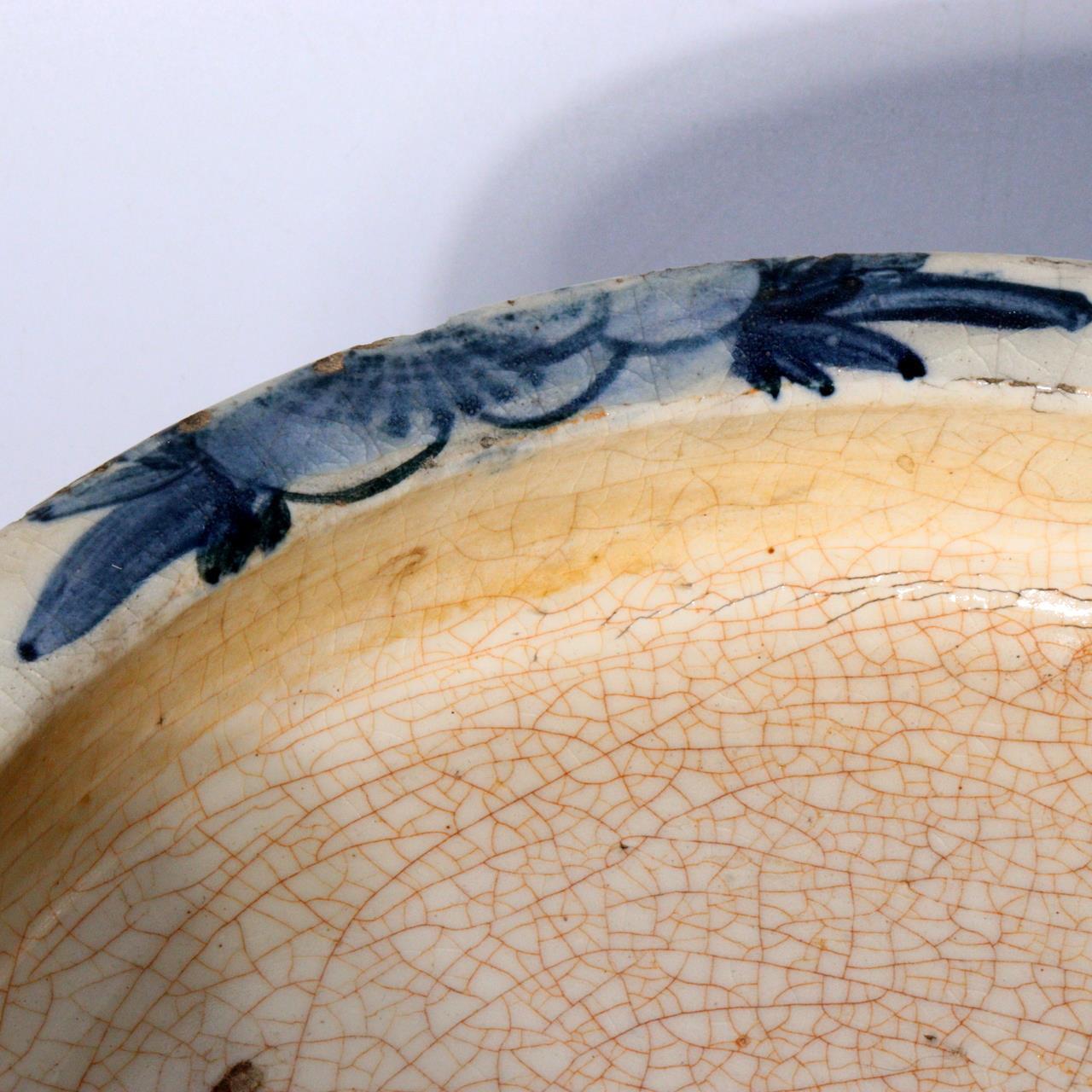 Japanese Seto Mino Pottery Flower Vase Plate Suiban Water basin signed PCP210