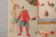 Japanese Kakejiku hanging scroll Buddhist Art Emakimono of Shōmen Kongō ASO358