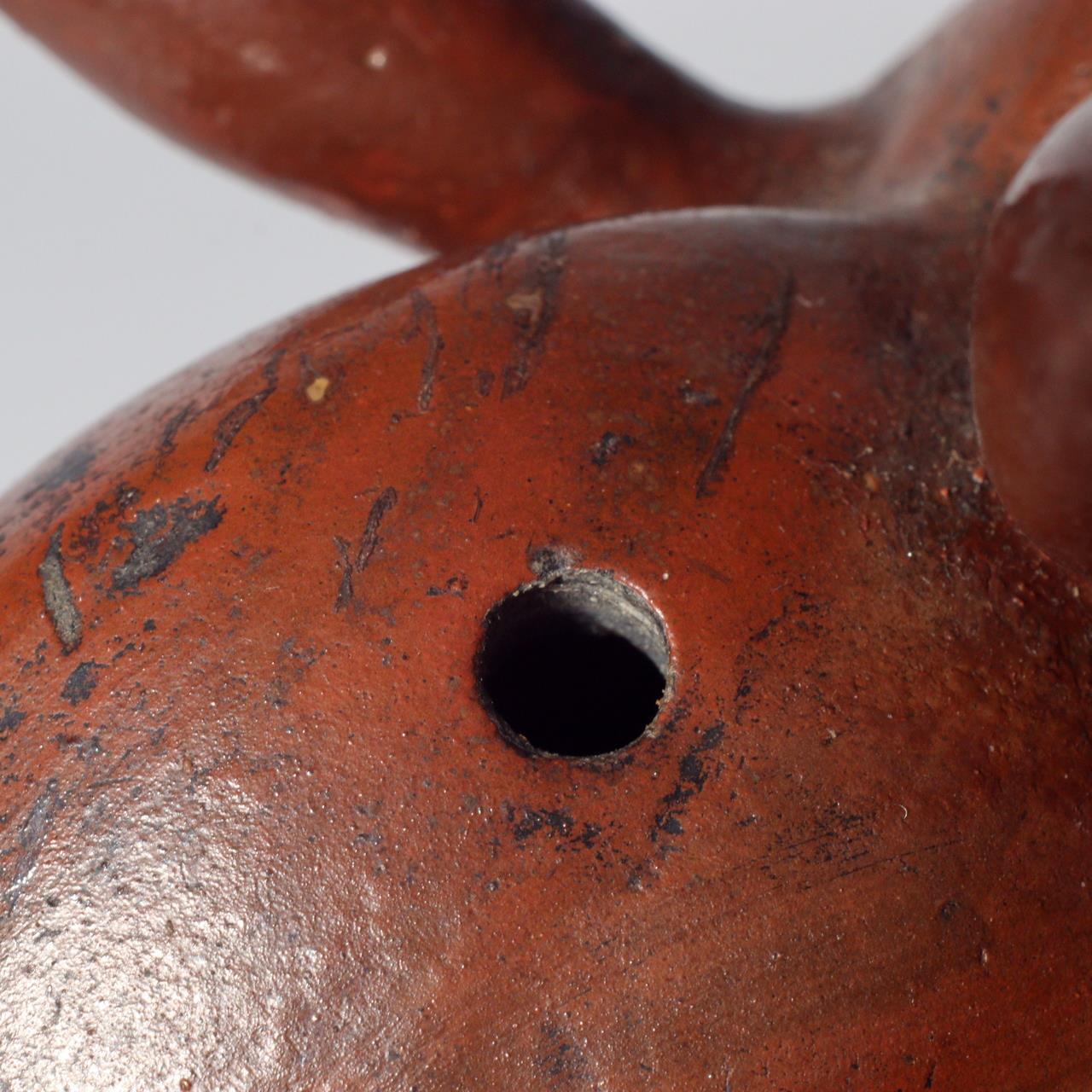 Japanese Bizen ware pottery ceramic Rabbit Suiteki water drop ornament Edo BW76