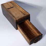 Japanese Antique wooden Bonito flakes box katsuobushi Shaving Tool Drawer WBX247
