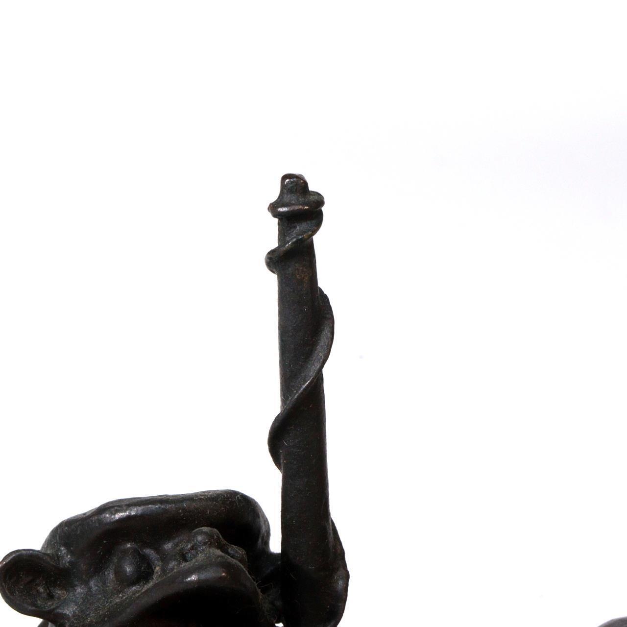 Japanese Bronze Kappa yokai ornament Statue Figurine Takashi Omori BOS849