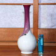 Japanese Glaze Flower vase Matsuyama Gaei porcelain vase signed w / box PV232