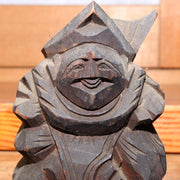 Japanese pottery Wood clay Buddha statue Ebisu Daikoku Inari Fox ornament WB171