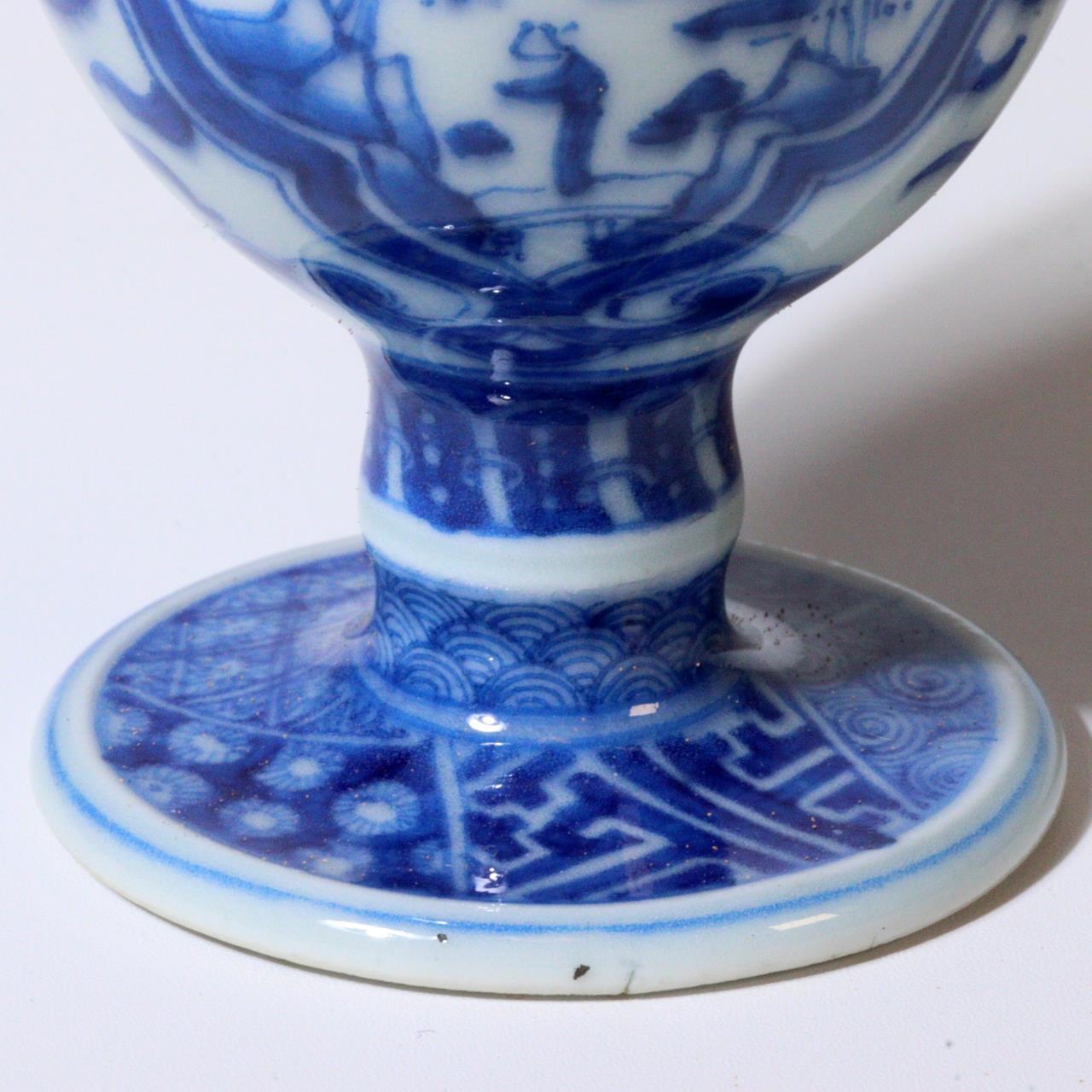 Japanese Antique Koto ware Two Cup pottery Ceramics Signed Beku-hai Box PCP221