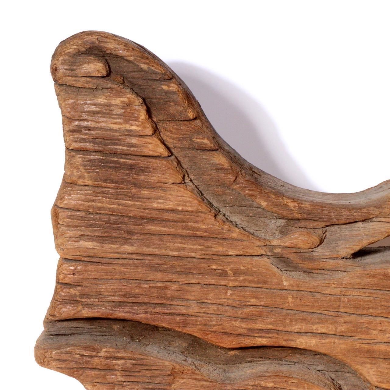 Antique Wooden Temple Bracket (Kibana) - Traditio Shinto Temple decoration WO357