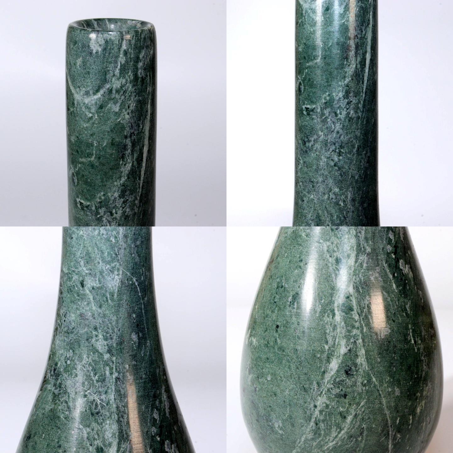 Japanese stone vase with a bronze - like appearance BV561