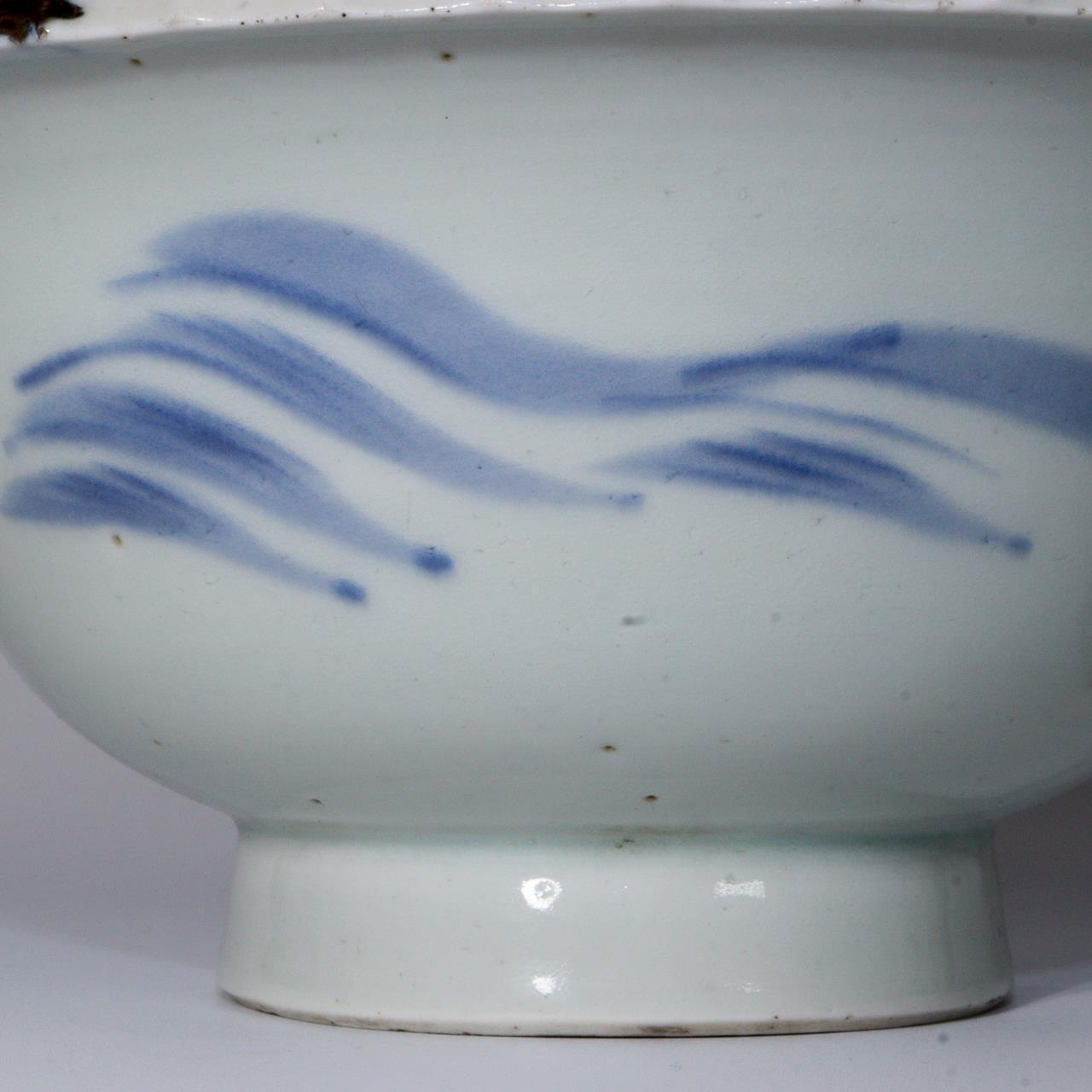 Japanese Tiger pattern Antique Porcelain Imari ware Bowl IP109