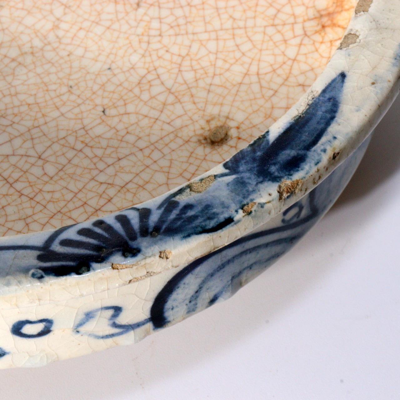 Japanese Seto Mino Pottery Flower Vase Plate Suiban Water basin signed PCP210