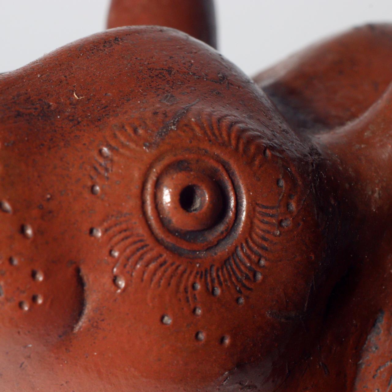 Japanese Bizen ware pottery ceramic Rabbit Suiteki water drop ornament Edo BW76