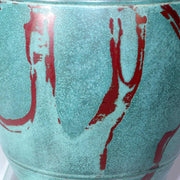 Japanese Bronze Flower Vase Takaoka doki signed w / box BV565