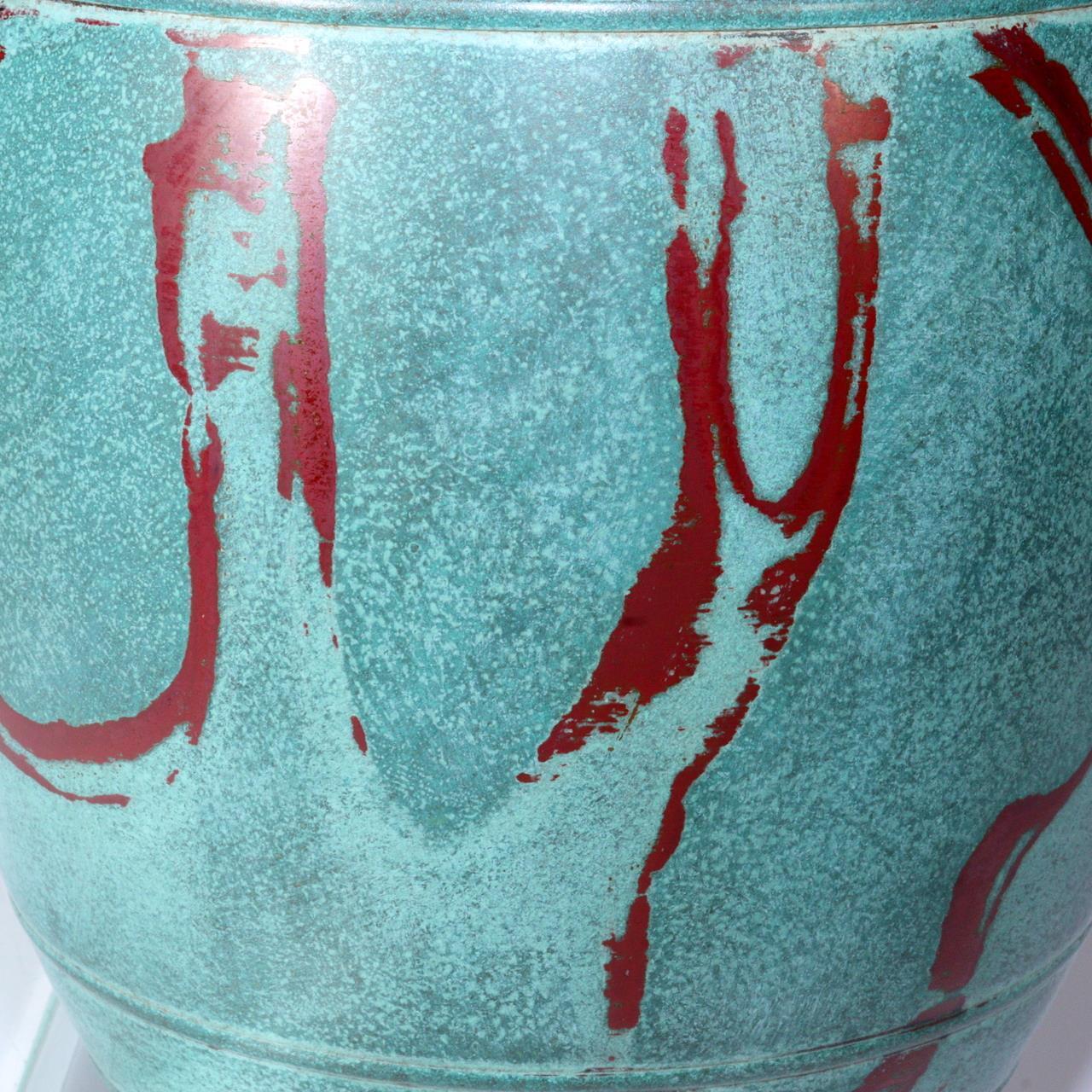 Japanese Bronze Flower Vase Takaoka doki signed w / box BV565