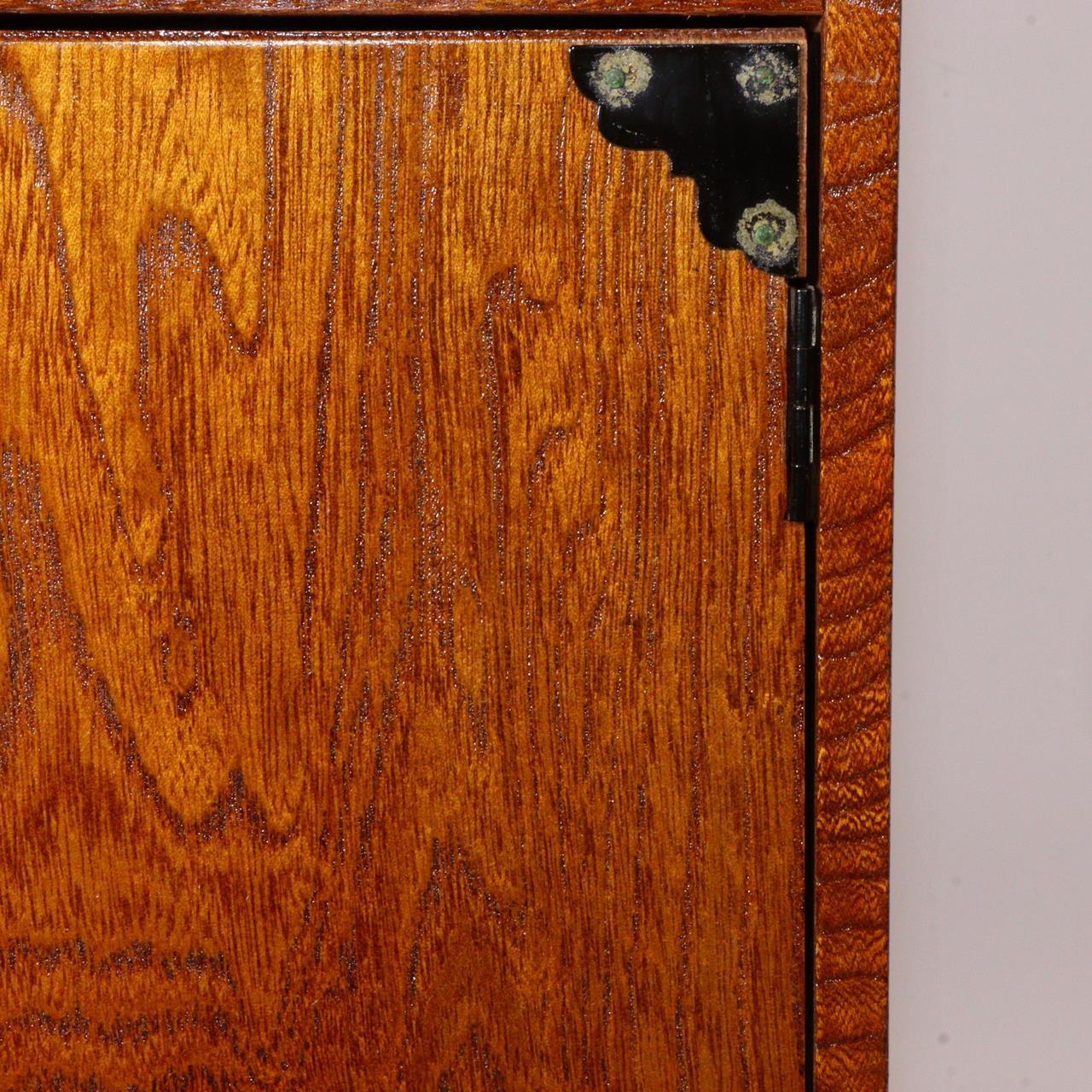 Japanese Wooden Sewing box Haribako Tansu Chest Accessory case WBX265