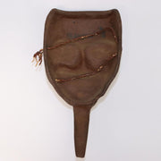 Japanese Iron Noh mask Okina signed MSK272