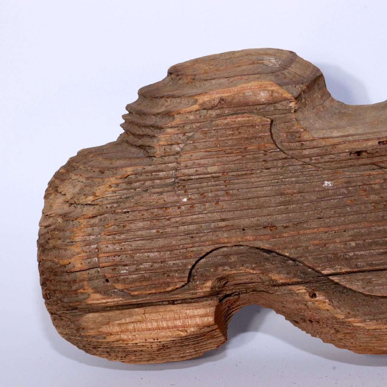Antique Wooden Temple Bracket (Kibana) - Traditio Shinto Temple decoration WO357