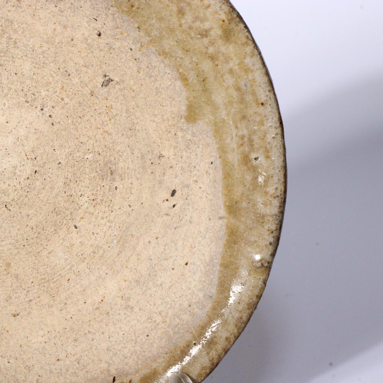 Japanese Antique Seto ware Small Plate sakazuki Yamahai Kamakura Period PCP218