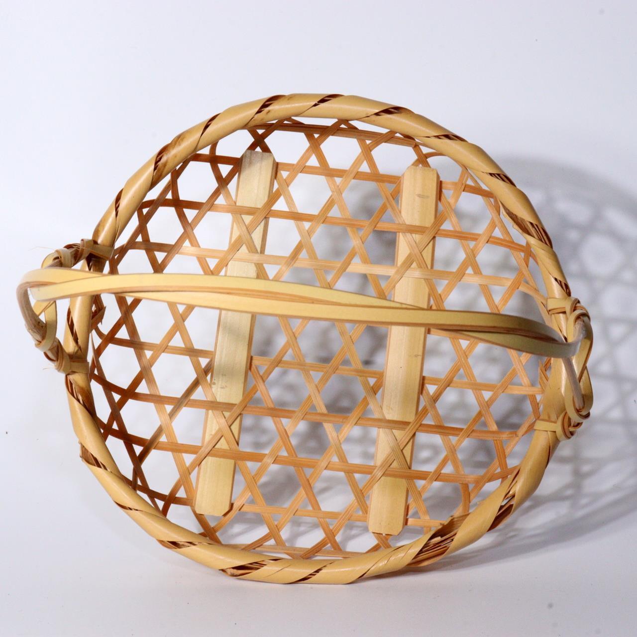 Japanese Hexagonal Brazier Basket Traditional Tea Ceremony Utensil bamboo BVO56