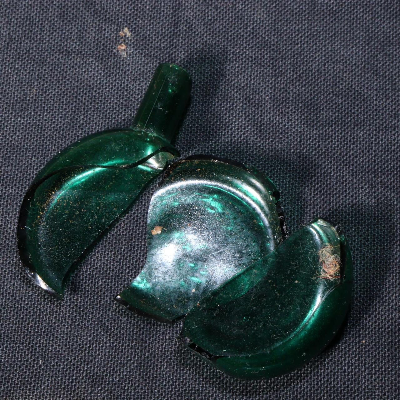 Japanese Edo-Meiji Period Glass Collection: Spoons, Comb, Koma by Ginza Hiranoya