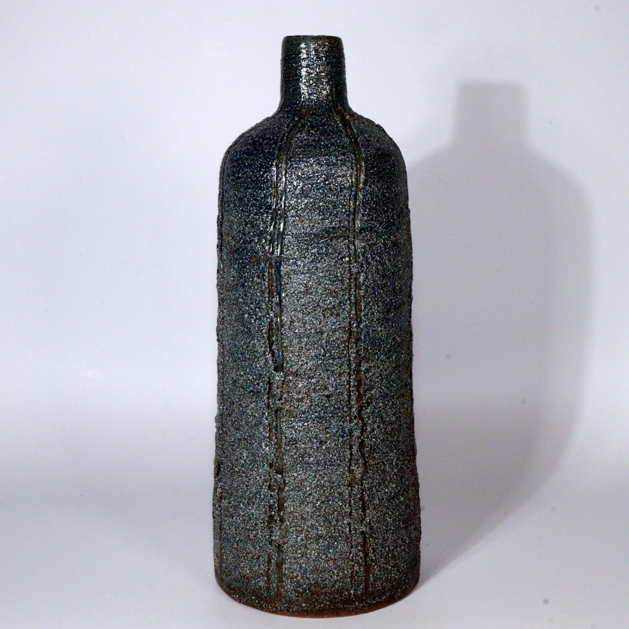 Japanese Banko yaki ceramic ware vase flower Kuroda Kouraku w / box PV250