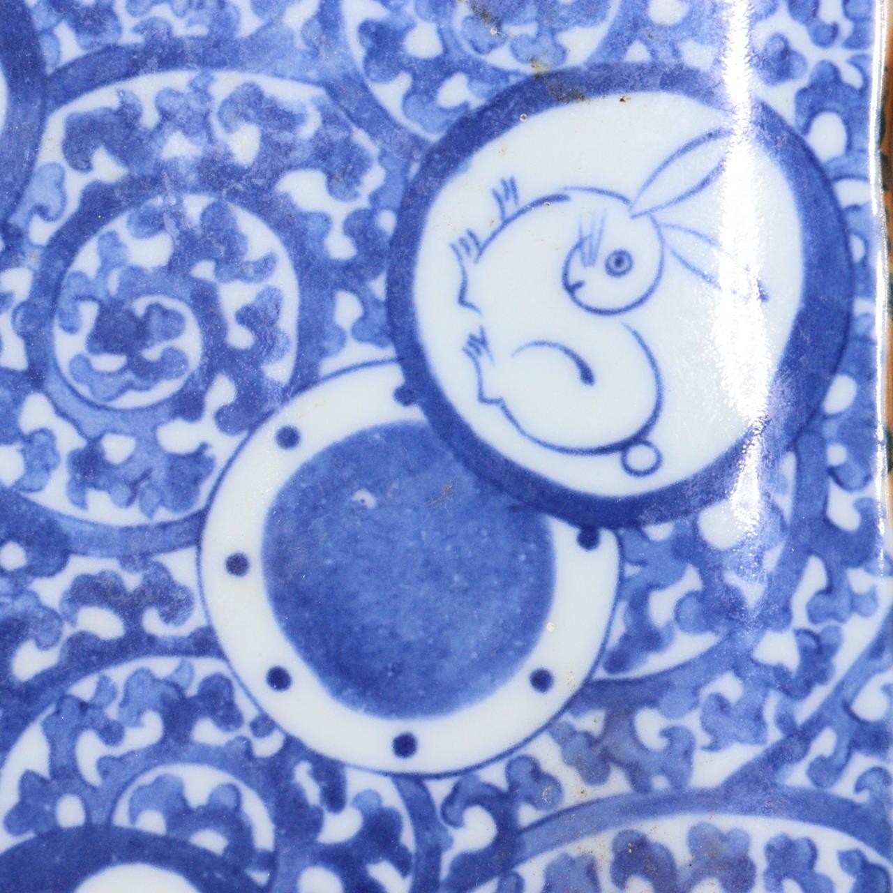 Japanese Antique Imari ware Plate Rabbit design porcelain Arita IP122