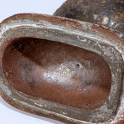 Japanese Bizen ware Kogo Incense container Chestnut pottery ceramic w box BW79