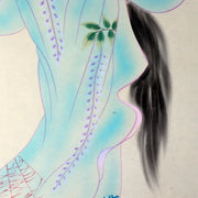 Japanese Kakejiku ghost hanging scroll Beautiful woman painting Emakimono ASO381
