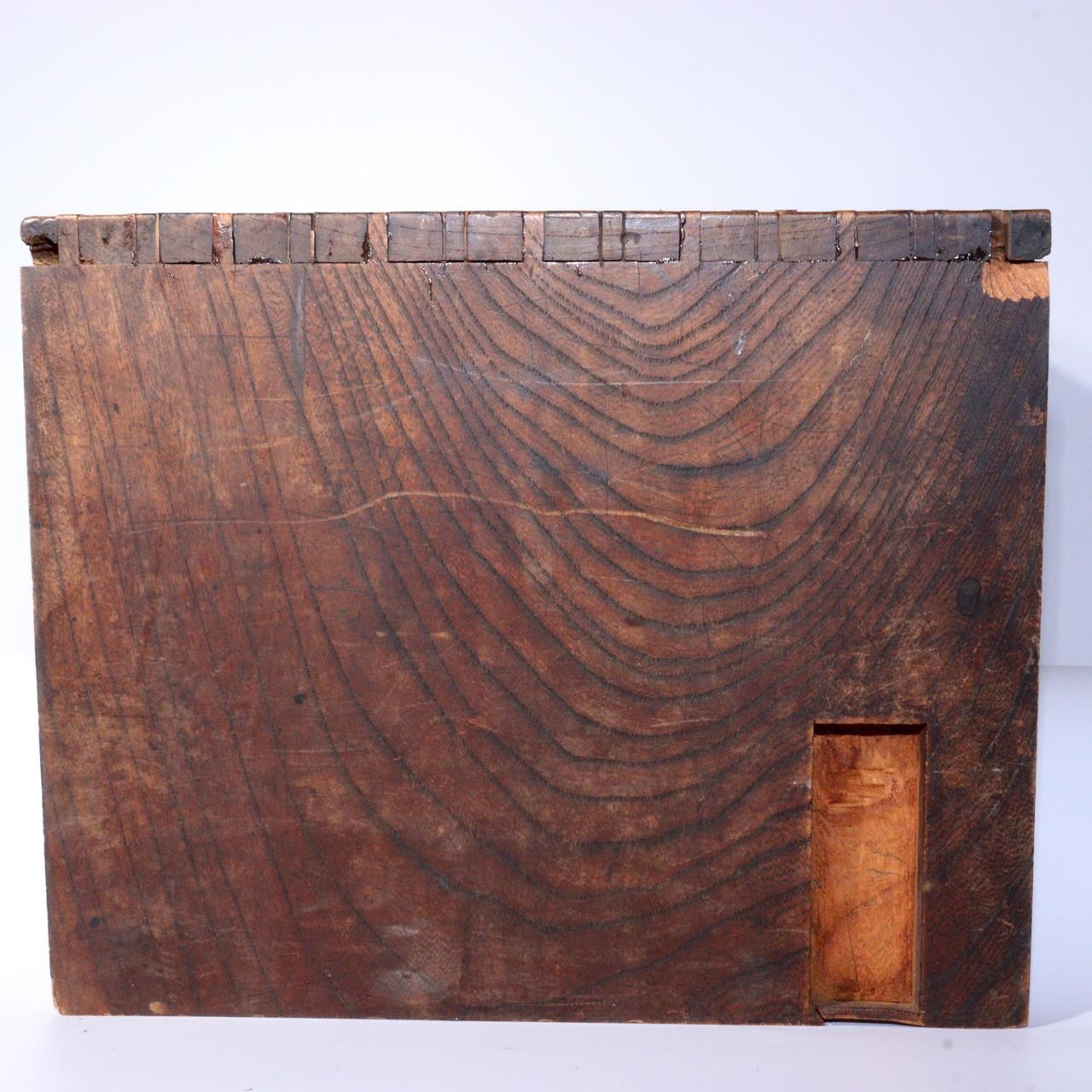 Japanese Antique Wooden Low Table Handcrafted Joinery W 15.5inch WO404