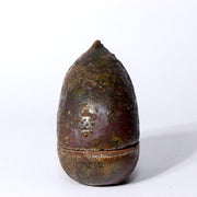 Japanese Bizen ware Kogo Incense container Chestnut pottery ceramic w box BW79