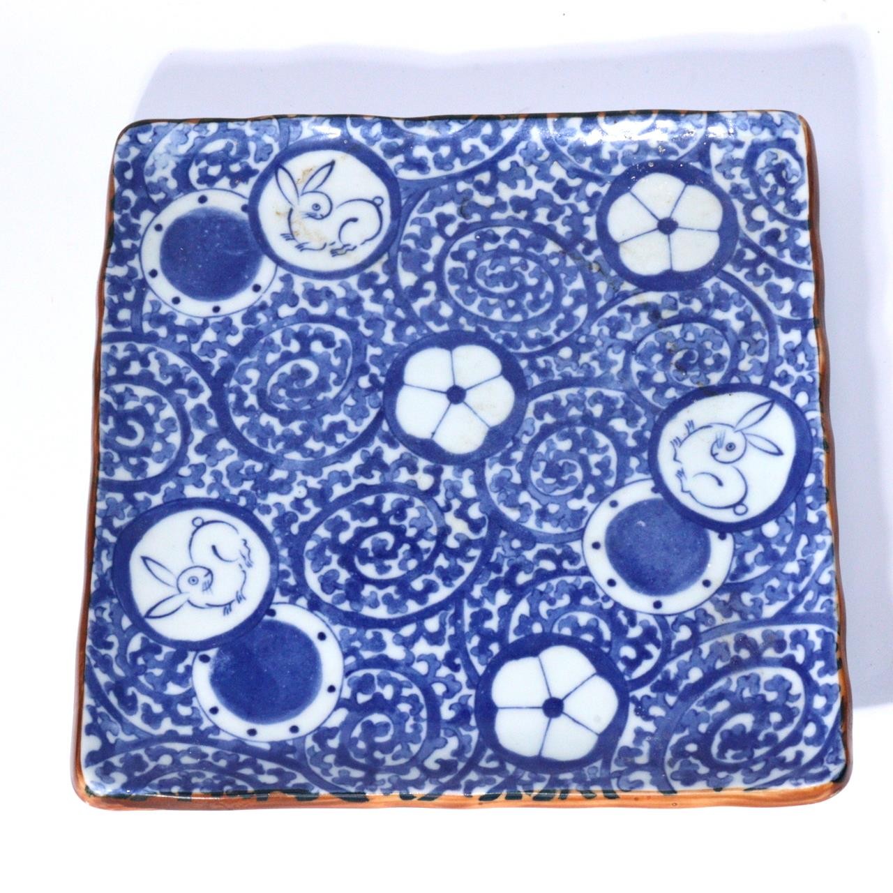 Japanese Antique Imari ware Plate Rabbit design porcelain Arita IP122