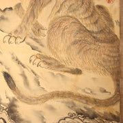 Japanese Kakejiku hanging scroll Dragon and Tiger Emakimono ASO384