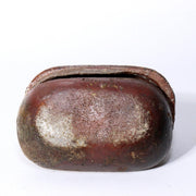 Japanese Bizen ware Kogo Incense container Chestnut pottery ceramic w box BW79