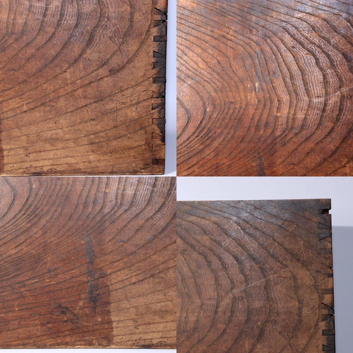 Japanese Antique Wooden Low Table Handcrafted Joinery W 15.5inch WO404