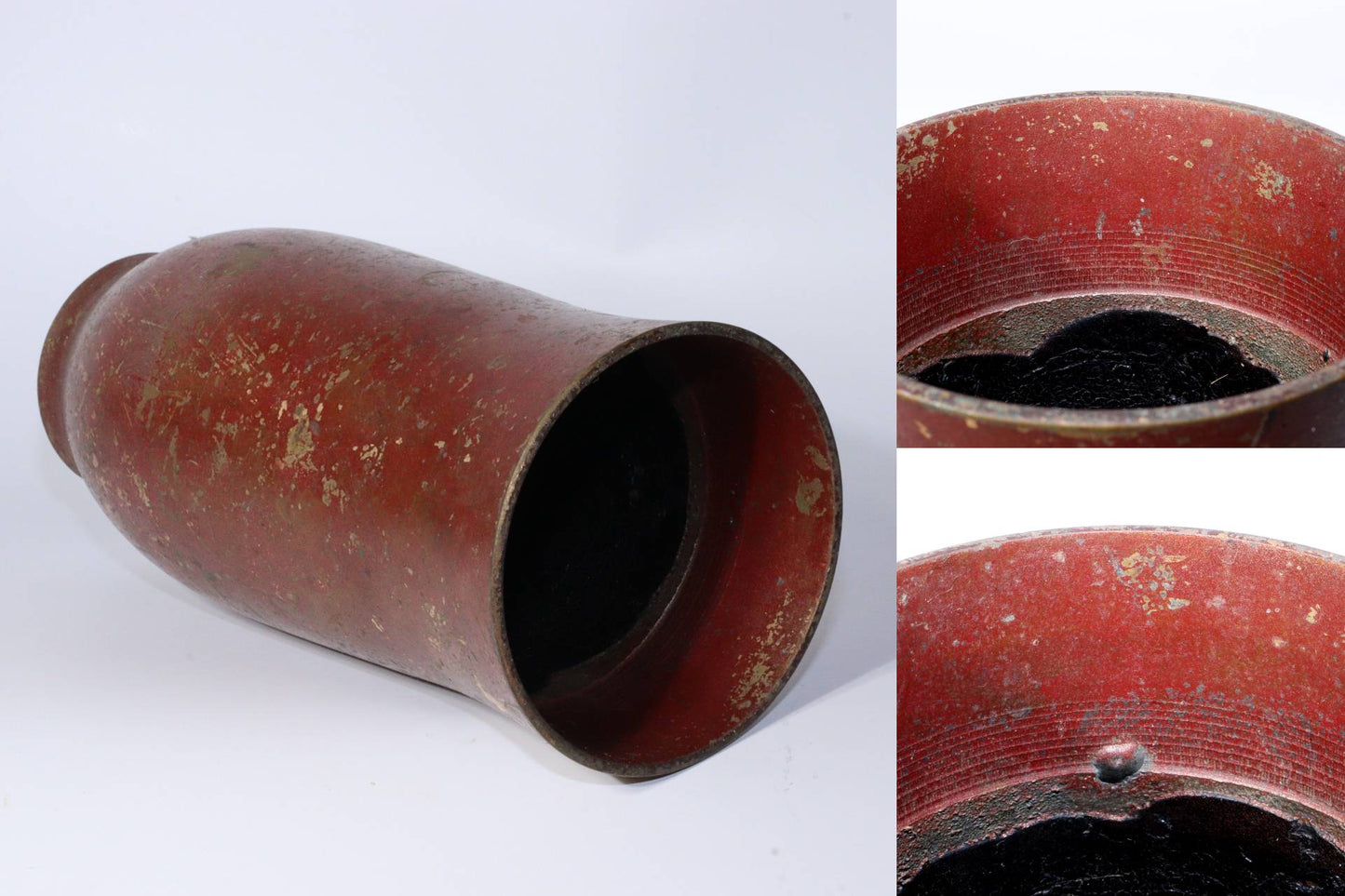 Vintage Japanese Bronze Vase – Reddish-Brown Patina – Signed – Mid-20C BV605 -1