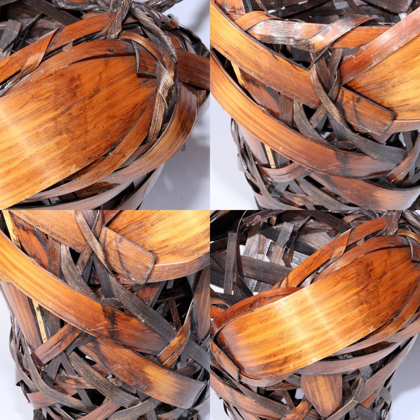 Japanese Bamboo Ikebana Flower Basket with Removable Vase BVO58