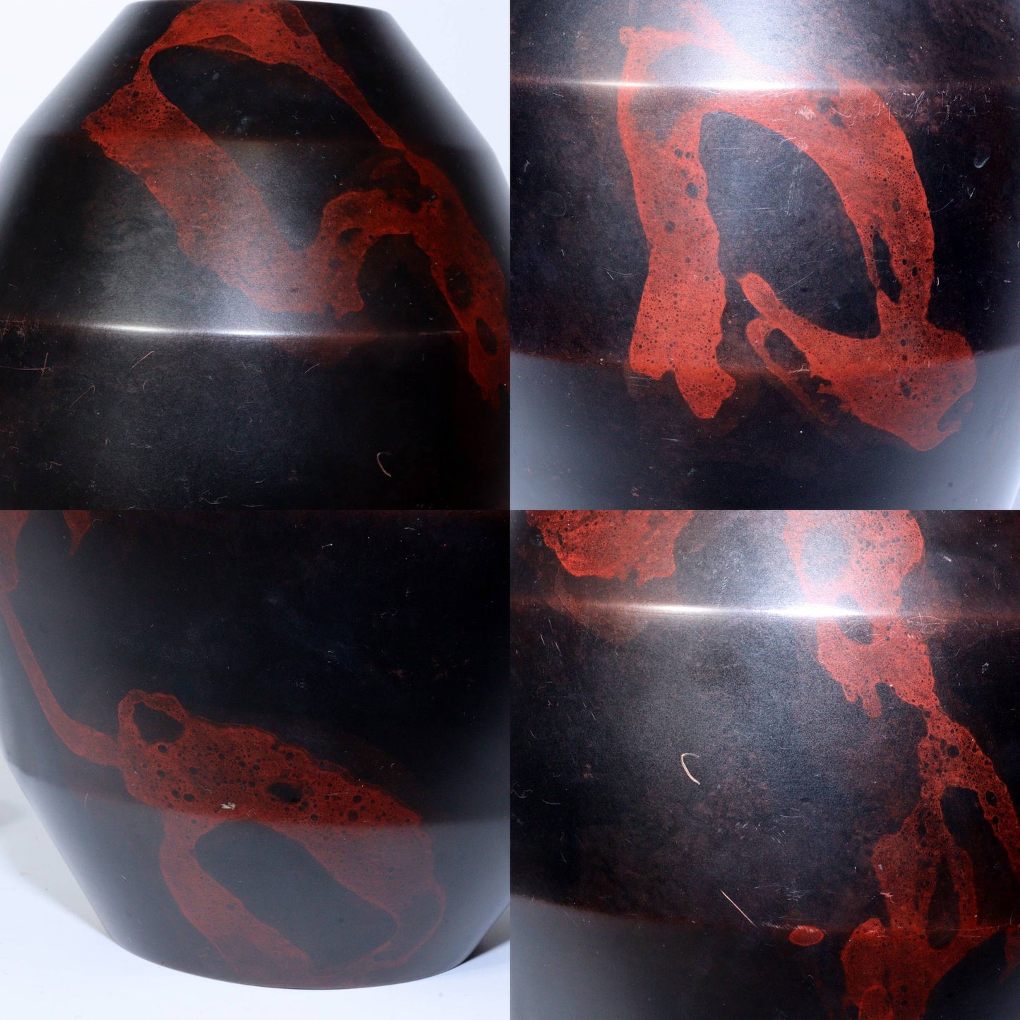 Vintage Japanese Bronze Vase Signed Copper Flower Vase Houun BV593