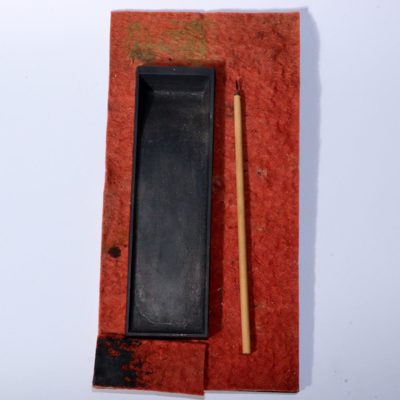 A slightly smaller hanging Inkstone box Kake Suzuri Wooden Japanese WBX278